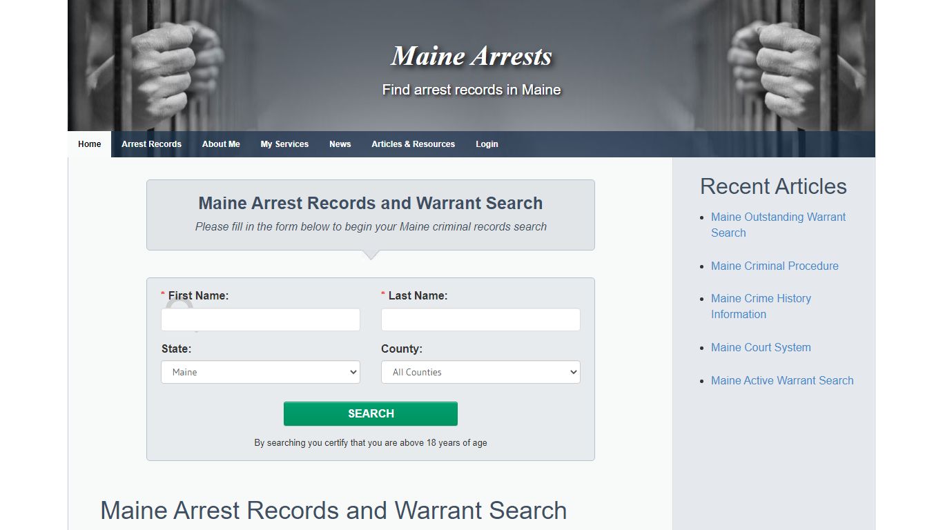 Maine Arrests